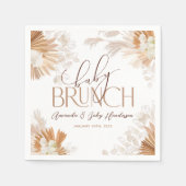 ニュートラルパンパベビーブランチベビーシャワー スタンダードカクテルナプキン (正面)