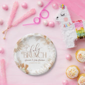 ニュートラルパンパベビーブランチベビーシャワー ペーパープレート (パーティー)
