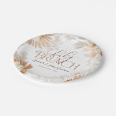 ニュートラルパンパベビーブランチベビーシャワー ペーパープレート (アングル)