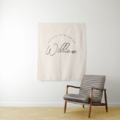 ニュートラルパーソナライズされた誕生日バナーボーイズ タペストリー (インサイチュ)