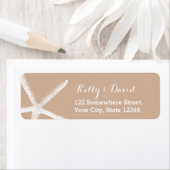 ニュートラルヒトデビーチ結婚式差出人住所 ラベル (インサイチュ)