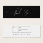 ニュートラルビジネス服サンキューラベルつるラベル (正面&裏面)