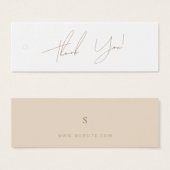 ニュートラルビジネス服サンキューラベルつるラベル (正面&裏面)