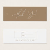 ニュートラルビジネス服サンキューラベルつるラベル (正面&裏面)