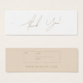 ニュートラルビジネス服サンキューラベルつるラベル (正面&裏面)