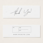 ニュートラルビジネス服サンキューラベルつるラベル (正面&裏面)