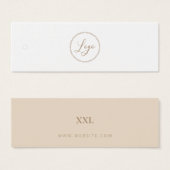 ニュートラルビジネス服ロゴラベルつるラベル (正面&裏面)