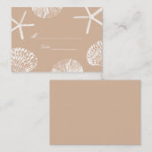 ニュートラルビーチテーマシー結婚ヘルズ座席表 プレイスカード (正面/裏面)