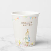 ニュートラルピーターザラビットファースト誕生日 紙コップ (正面)