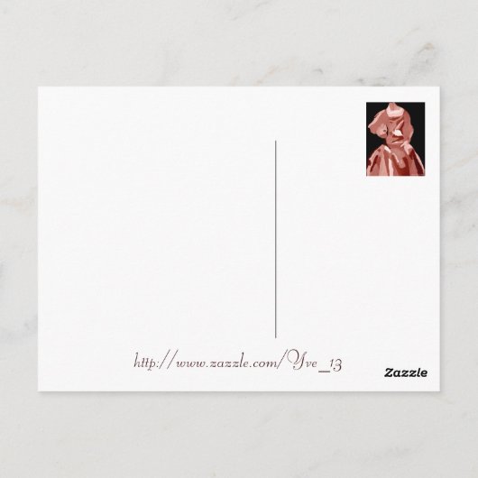 ニュートラルファッショニスタのDiva ポストカード (裏面)