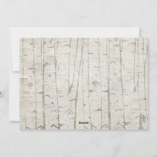 ニュートラルファームハウスグリーナリー樺の木フォトコラージュ シーズンカード (裏面)