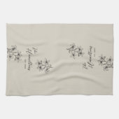 ニュートラルファームハウスフローラ設立年 キッチンタオル (横)