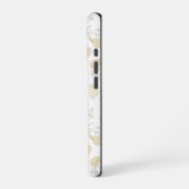 ニュートラルフラワーのシームレスパターン iPhoneケース (左側面)