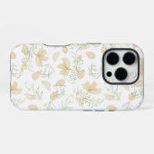 ニュートラルフラワーのシームレスパターン iPhoneケース (裏面横)
