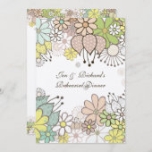 ニュートラルフラワーズリハーサルディナーDIYカスタム招待状 招待状 (正面/裏面)