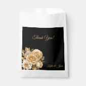 ニュートラルフラワーブーケ結婚の感謝 –  フェイバーバッグ (正面)