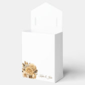 ニュートラルフラワーブーケ結婚の感謝 –  フェイバーボックス (オープン)