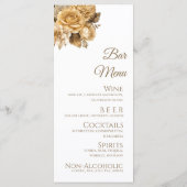 ニュートラルフラワーブーケ結婚ホワイトのメニュー メニュー (裏面)