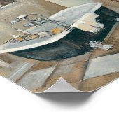 ニュートラルフランスのバスルーム ポスター (角)