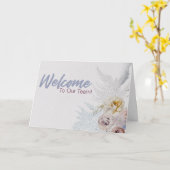 ニュートラルフローラチームへようこそ新入社員 カード (黄色い花)