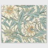 ニュートラルフローラモダンバックグラウンドコテージコーレシック ラッピングペーパー (フラット)