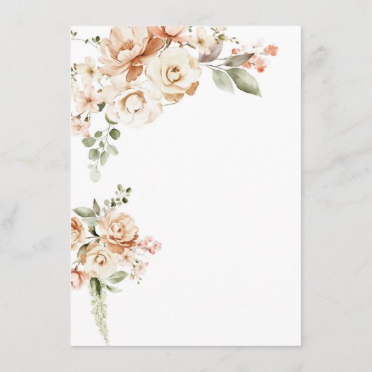 ニュートラルフローラ結婚ズサンキュー座席表 メニュー (裏面)