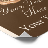 ニュートラルブラウンパンパステディベアサイネージ ポスター (角)