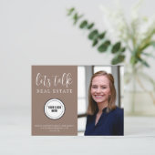 ニュートラルブラウン実在エテートマーケティング ポストカード (スタンド正面)