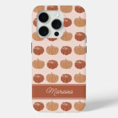 ニュートラルブラウン&オレンジオータムカボチャ Case-Mate iPhoneケース (裏面)