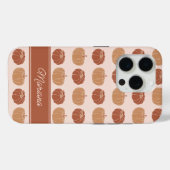 ニュートラルブラウン&オレンジオータムカボチャ Case-Mate iPhoneケース (裏面 (横))
