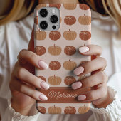 ニュートラルブラウン&オレンジオータムカボチャ Case-Mate iPhoneケース