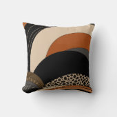 ニュートラルブラックオレンジボモダンホ クッション (正面)