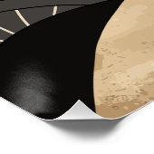 ニュートラルブラックオレンジボモダンホ ポスター (コーナー)