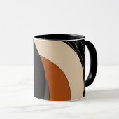 ニュートラルブラックオレンジボモダンホ マグカップ (正面右)