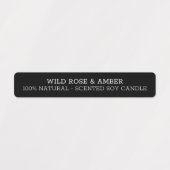 ニュートラルブラックキャンドル不正開封防止シールラベル ラベル (デザイン1)