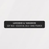 ニュートラルブラックキャンドル不正開封防止シールラベル ラベル (デザイン1)