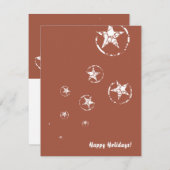 ニュートラルブリックのギザギザのサークルスター シーズンカード (正面/裏面)