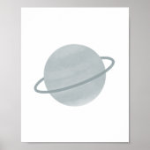 ニュートラルプラネットアウタースペースキッズルームデコール ポスター (正面)