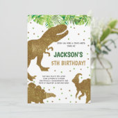 ニュートラルプリントディノテーマ 招待状 (スタンド正面)