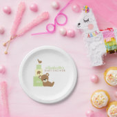 ニュートラルベアとトイブロック赤ちゃんシャワー ペーパープレート (パーティー)