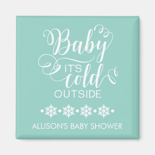 ニュートラルベビーそれが冷たい外部シャワー好意マグネット マグネット (正面)