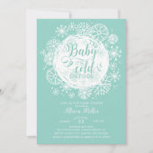 ニュートラルベビーそれが寒い外招待状 招待状 (正面)