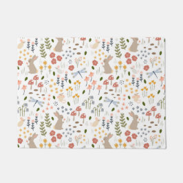 ニュートラルベビーウッドランド子供部屋 ドアマット