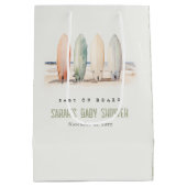 ニュートラルベビーオンボードサーフボードベビーシャワー ミディアムペーパーバッグ (裏面)