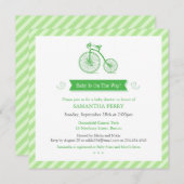 ニュートラルベビーシャワー告知招待状カード 招待状 (正面/裏面)