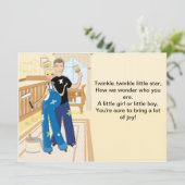 ニュートラルベビーシャワー招待状 招待状 (スタンド正面)