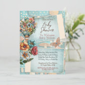 ニュートラルベビーシャワー招待状 招待状 (スタンド正面)