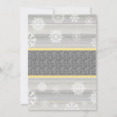 ニュートラルベビーシャワー用エレファントウィンター招待状 招待状 (裏面)