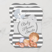 ニュートラルベビーシャワー 招待状 (正面/裏面)