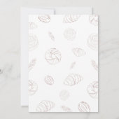 ニュートラルベーカリーパティシーブンでオーブンの赤ちゃんシャワー サンキューカード (裏面)